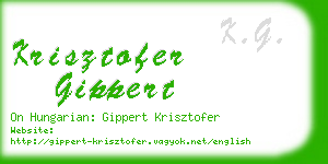 krisztofer gippert business card